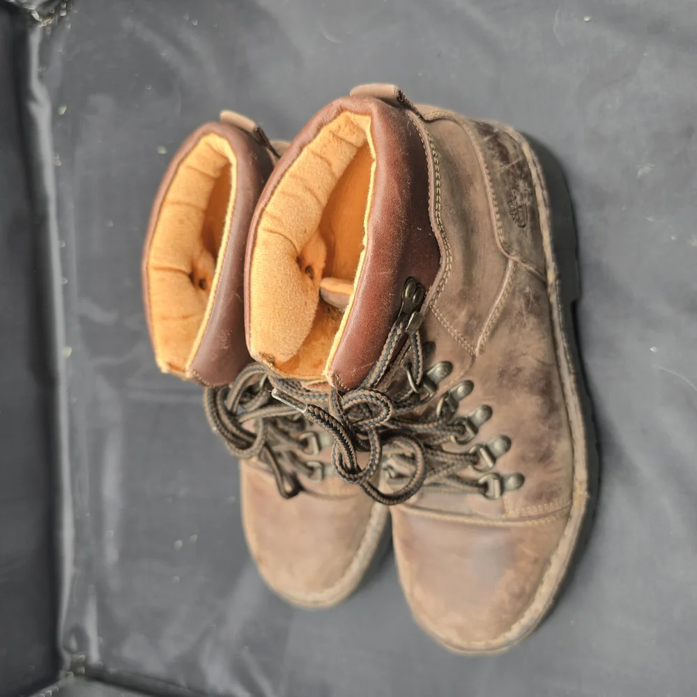 Timberland Brown and Black‎ Boots Rugged Design